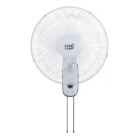 Ventilador Pared Cudo Blanco 3 Vel. 45w Oscilante 5 Aspas Transp. 53x43x30 Cm  Fabrilamp