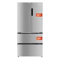 EVVO Frigorífico francés F80X, 327l + 183l, Motor Inverter, Total No Frost, Multi Air Flow, Freon Free