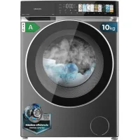 Cecotec Lavadora 10Kg Carga Frontal Bolero DressCode 10970 Direct Drive Steel. Motor Direct Drive, 1400RPM, 11 Programas