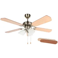 Orbegozo CT 23105 - Ventilador de techo , 5 palas reversibles,muy silencioso,3 velocidades