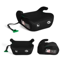 MS BabyWorld Booster Alzador Isize para Coche SIN Isofix ISize con guía de cinturón - Silla de auto, grupo 3 (125-150cms) Silla coche - color negro
