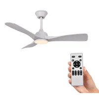hola led Ventilador de Techo LED 52"/42“ con Luz LED Ajustable – 3000K-6000K, AC85-265V，Aspas de ABS, motor con bobinado de cobre.