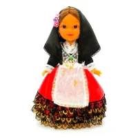 Muñeca regional Cartagenera Folk Artesanía original colección 25 cm.vestido típico Cartagena, fabricada en España.
