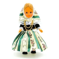 Muñeca regional Mallorquina Folk Artesanía original colección 35 cm.vestido típico Fiesta (Mallorca), fabricada en España