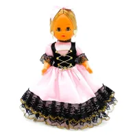 Muñeca regional Piconera Folk Artesanía original colección 35 cm.vestido típico Goyesca, fabricada en España