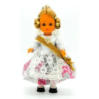 Muñeca regional Valenciana Folk Artesanía original colección 35 cm.vestido típico Fallera (Valencia), fabricada en España