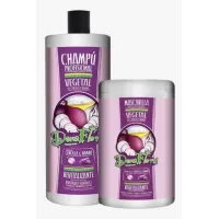 PACK DE PROMOCIONAL DONA FLORA VEGETAL. CHAMPU 1000 ML  Y MASCARILLA 1000 ML