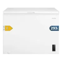 Cecotec Congelador Horizontal 293L Bolero CoolMarket Chest 293P White E. Cesta con Asas, Control Electrónico LED, UltraContact D-Cool, Dual Function, Puerta ZeroG (80º-30º), Fast Freezing, Compacto