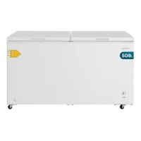 Cecotec Congelador Horizontal 508L Doble Puerta Bolero CoolMarket Chest Duo 508M White E. UltraContact D-Cool, Ruedas EasyMove