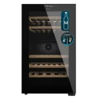 Cecotec Vinoteca 52 Botellas con Doble Zona Temperatura Bolero GrandSommelier Duo 52000 Black. Compresor Integrado