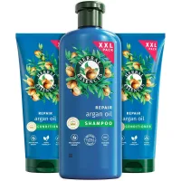 Herbal Essences Champú 680ml Y Acondicionador 2 x 350ml, Reparador Con Aceite De Argán, Para Pelo Seco Y Dañado