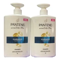 Pantene Pro-V Classic Clean Champú 2 unidades de 1000ml con Dispensador para Pelo Normal y Mixto. Protege Enlaces Capilares. Sin Aceites Minerales ni Colorantes