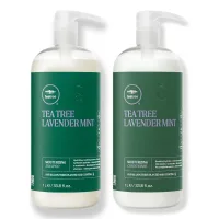 Paul Mitchell Dúo de Cuidado Capilar con Aroma a Lavanda, Menta y Eucalipto - Ideal para Rizos y Ondas - 1L