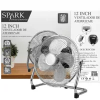 SPARK- VENTILADOR DE SUELO DE 12". 3 AJUSTES DE VELOCIDAD. OPERACIÓN SILENCIOSA. ROTACIÓN AJUSTABLE. VIENTO FUERTE. POTENCIA 45W. 220 VOLTIOS.
