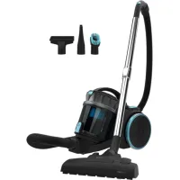Aspirador sin bolsa - Cecotec Conga Rockstar Multicyclonic XXL Max, 800 W, 20 kPa, Depósito 4 L, Filtro de alta eficiencia, 3 accesorios, Negro