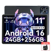 TABWEE W90 Tablet de 11 Pulgadas Android 16, 24 GB de RAM 256 GB de Memoria(TF de 2 TB),Pantalla grande Widevide L1, Octa-core T615, 8000 mAh, WiFi 5G, 4G LET, 18 W With 1*AIRBUDS 15 gris