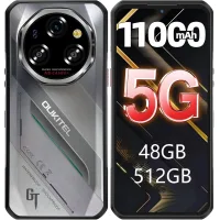 OUKITEL WP62 Teléfono Móvil 5G 48GB+512GB 11000mAh Pantalla de 6.58  108MP Android 15 plata
