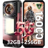 OUKITEL WP56 Teléfono Móvil 5G 32GB+256GB 16000mAh Pantalla de 6.8  108MP Smartphone Android 15 rojo