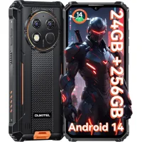 Teléfono móvil Oukitel G1 24GB+256GB Pantalla de 6.52  10600mAh 48MP Smartphone Android 15 naranja