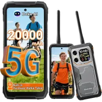 Blackview XPLORE 1 Walkie Talkie Teléfono Móvil 5G 36GB+256GB 20000mAh Pantalla de 6.78  64MP Android 15 Smartphone negro