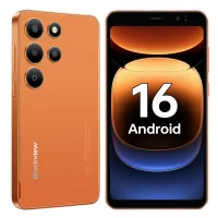 Smartphone Blackview Wave 2C Android 16, 12 GB de RAM + 32 GB de ROM(TF 1TB) Smartphone 3000mAh, Pantalla HD+ de 5 , Cámara de 5MP+2MP, Doble SIM/GPS naranja