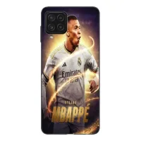 Coque Maniacase pour Samsung Galaxy A12 4g Kylian Mbappe Real Madrid Wallpaper negro