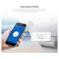 Trade Shop - Interruttore Ricevitore 10a Wifi Android On Off Smartphone Smart Home Cellulare -