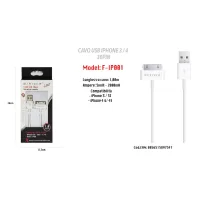 Trade Shop - Datos De Cuadro Usb 30 Pin Iphone 3 / 3s / 4g / 4s Ipad Maxtech F-ip001 -