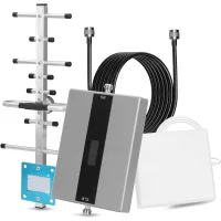 Amplificador De Señal De Teléfono Móvil Zolginah, Amplificador De Tres Bandas, Repetidor Lte Gsm 2g 3g 4g 800/900/2100mhz, Ganancia Superior A 68db Para Todos Los Proveedores De Red