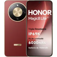 Teléfono - HONOR Magic 8 Lite 5G Smartphone, Versión UE, 8GB+256GB, 8GB+512GB, 7500mAh, 6.79 "AMOLED movil, IP68/IP69K, 2,5m Resistente a caidas, 108MP OIS Cámara Al ultra nítida