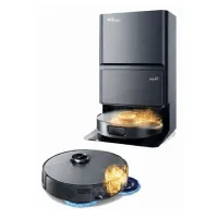 Robot Aspirador Lavador - Eziclean Pureflow Max - 14 000 Pa - Aquaclean Auto-refresh - Limpieza Edgemop