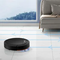 Aspiradora Robótica Inteligente Aspirobot V4000 Ultradelgada Negra