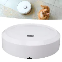 Robot Aspirador 3 En 1 De Abs: Aspira, Barre Y Friega Alimentado Por Usb Funcionamiento Autónomo Gracias A Una Batería De Polímero De 1200 Mah Potencia De Motor Variable Apto Para Suelos De Madera, Ba