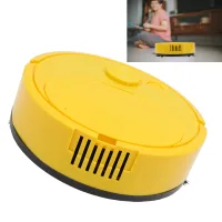 Robot Aspirador Inteligente Con Función De Fregado, Recargable Mediante Mini-usb, Para Suelos De Madera, Baldosas Y Moqueta, Color Amarillo.