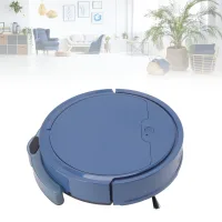 Robot Aspirador Inteligente Con 3 Funciones, Potencia De Succión De 2000 Pa, Control Por Aplicación, Función De Carga Usb, Color Azul, 1602 G, Abs, 80 Min.