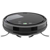 Robot Aspirador Inteligente 3 En 1 Para El Hogar Con Aplicación Y Control Remoto, Gran Potencia De Succión De 2500 Pa, Batería De 2500 Mah, Abs Negro, Para Áreas De Hasta 150 M².