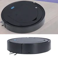 Robot Aspirador, Abs Negro, Multifuncional, Inteligente, Automático 3 En 1 (aspiradora Y Barredora), Robot Aspirador Silencioso Para El Hogar.