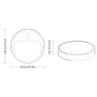 Robot Aspirador Inteligente, Sin Marca, Blanco, Modelo Is25 Abs, 25 Cm, Barrido, Limpieza, Aspiración, Puerto Usb, Sin Escobillas, 1200 Mah