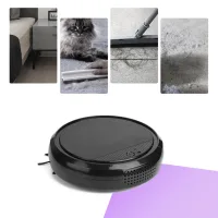 Robot Aspirador Inteligente Multifuncional Con Lámpara Uv Y Kit Completo Para El Hogar Y La Oficina (negro) 25 Cm Abs