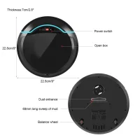 Usb-wiederaufladbarer Intelligenter Saugroboter – Automatischer Reiniger, Schwarzes Abs-gehäuse, 22,8 Cm
