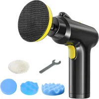 Pulidora Inalámbrica Para Coches, 20.000 Rpm, 4.000 Mah, 3 Velocidades, Para Eliminar Arañazos, Pulir Y Encerar.