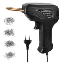 Máquina De Soldadura De Plástico De 100 W Y 220 V, Con 200 Grapadoras Térmicas, Kit De Reparación De Soldadura De Plástico Para Reparación De Parachoques De Automóviles (negro).