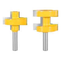 Fresa Para Router Con Vástago De 8 Mm, 2 Piezas De Fresas Para Router Con Vástago De 8 Mm Y Dientes Cuadrados, Herramienta De Fresado De Madera De Alta Dureza Para La Fabricación De Cajones.
