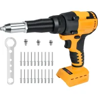 Remachadora Profesional De 20 V: Remachadora Eléctrica De Alto Rendimiento Para Metal, Plástico Y Cuero (pilas No Incluidas).