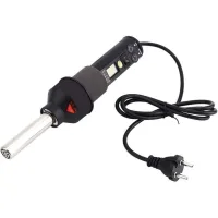 Pistola De Aire Caliente Portátil Con Control De Temperatura, Ventilador Eléctrico Portátil De Aire Caliente De 450 W Y 110 V Con Pantalla Lcd, Kit Profesional Con Boquilla Y Soporte De Soldadura Con
