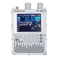 Radio De Banda Completa Dp-666 Tef6686, Pantalla Táctil De 2,8 Pulgadas, Receptor De Alta Sensibilidad, Radio Fm, Lw, Mw, Sw, Blanca