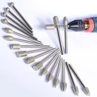 Kit De Pulido De 20 Piezas Con Accesorios Para Herramientas Rotativas De Vástago De 1/8", Kit De Fresas De Diamante Para Grabado