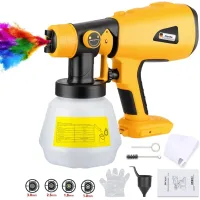 Pistola Pulverizadora De Pintura Inalámbrica Dewalt De 18 V, Compatible Con Baterías De Litio De 20 V/60 V, Pistola Pulverizadora Hvlp Para Cercas, Terrazas, Paredes, Techos Y Muebles Del Hogar.