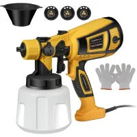 Pulverizador De Pintura, Pulverizador De Pintura Hvlp De 800 W, Depósito De 1400 Ml, 4 Boquillas, Fácil De Limpiar, Pulverizador De Pintura De 3 Patrones, Pulverizador De Pintura Eléctrico Para Parede