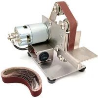 Amoladora Multifuncional, Mini Lijadora De Banda Eléctrica, Amoladora De Pulido Diy, Afilador De Bordes De Corte (plateado, Tipo 1)